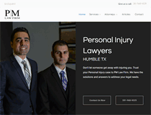 Tablet Screenshot of pmtxlaw.com